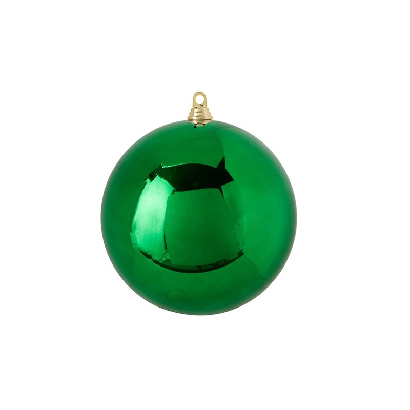Raz Imports 10 in. SHINY GREEN BALL ORNAMENT