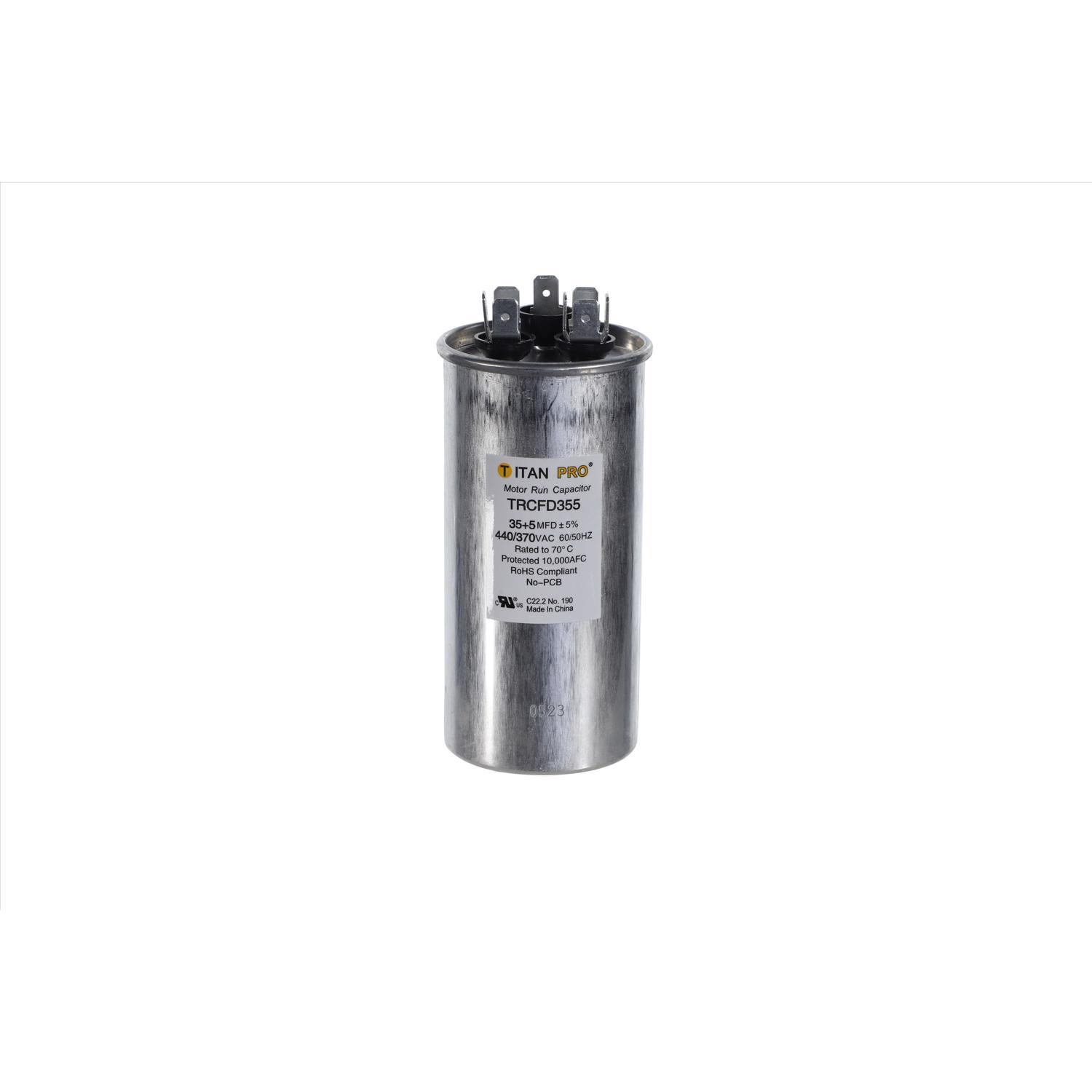 Titan Pro 35+5 MFD 440 V Round Run Capacitor