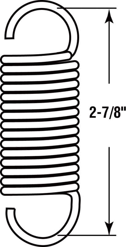 Prime-Line 2-7/8 in. L X 3/4 in. D Extension Spring 2 pk