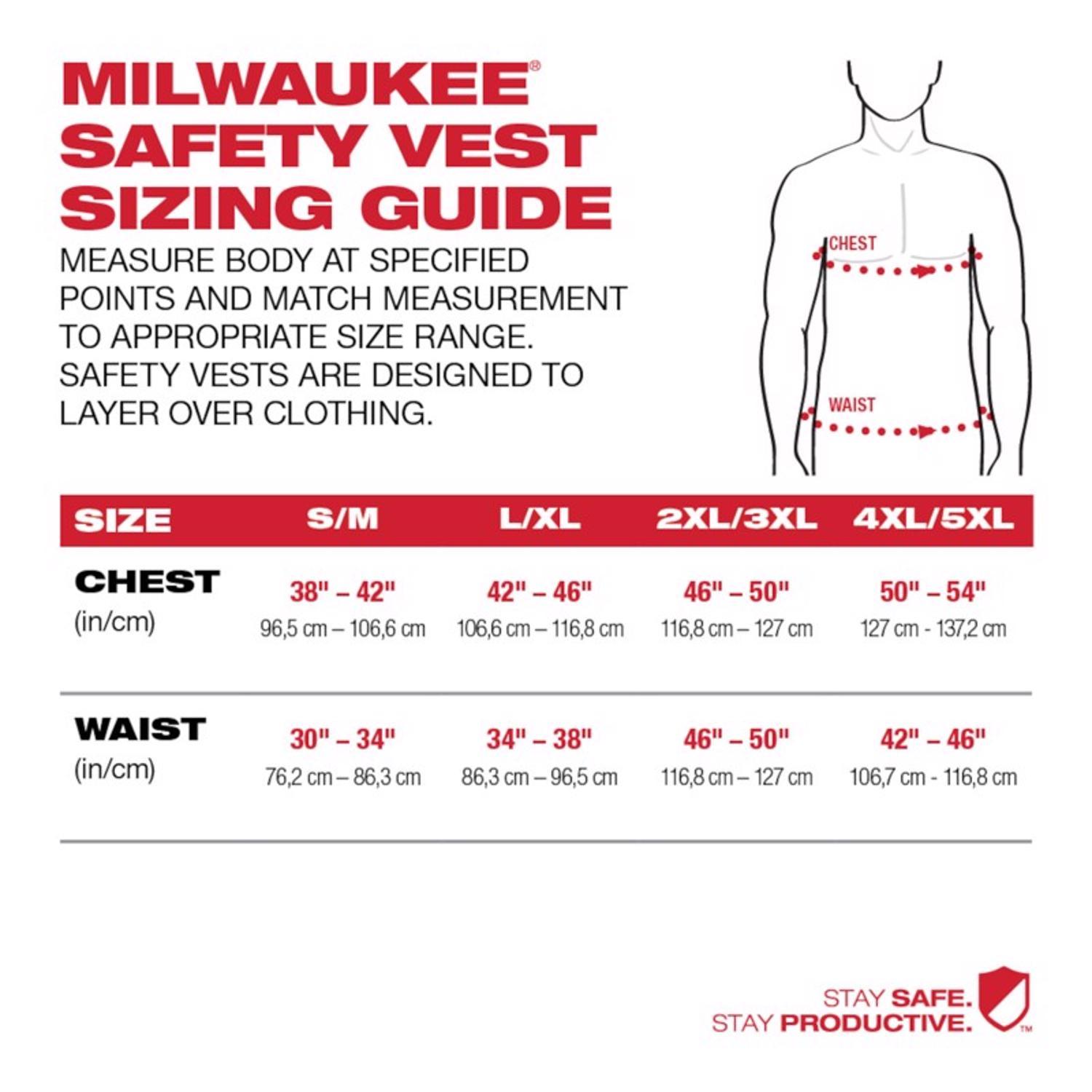 Milwaukee Performance Safety Vest High Visibility Yellow L/XL