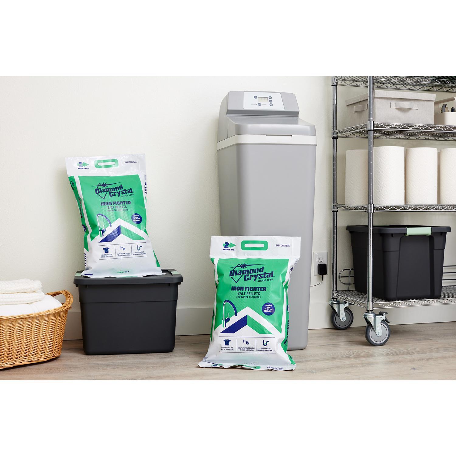 Diamond Crystal Iron Fighter Water Softener Salt Pellets 40 lb