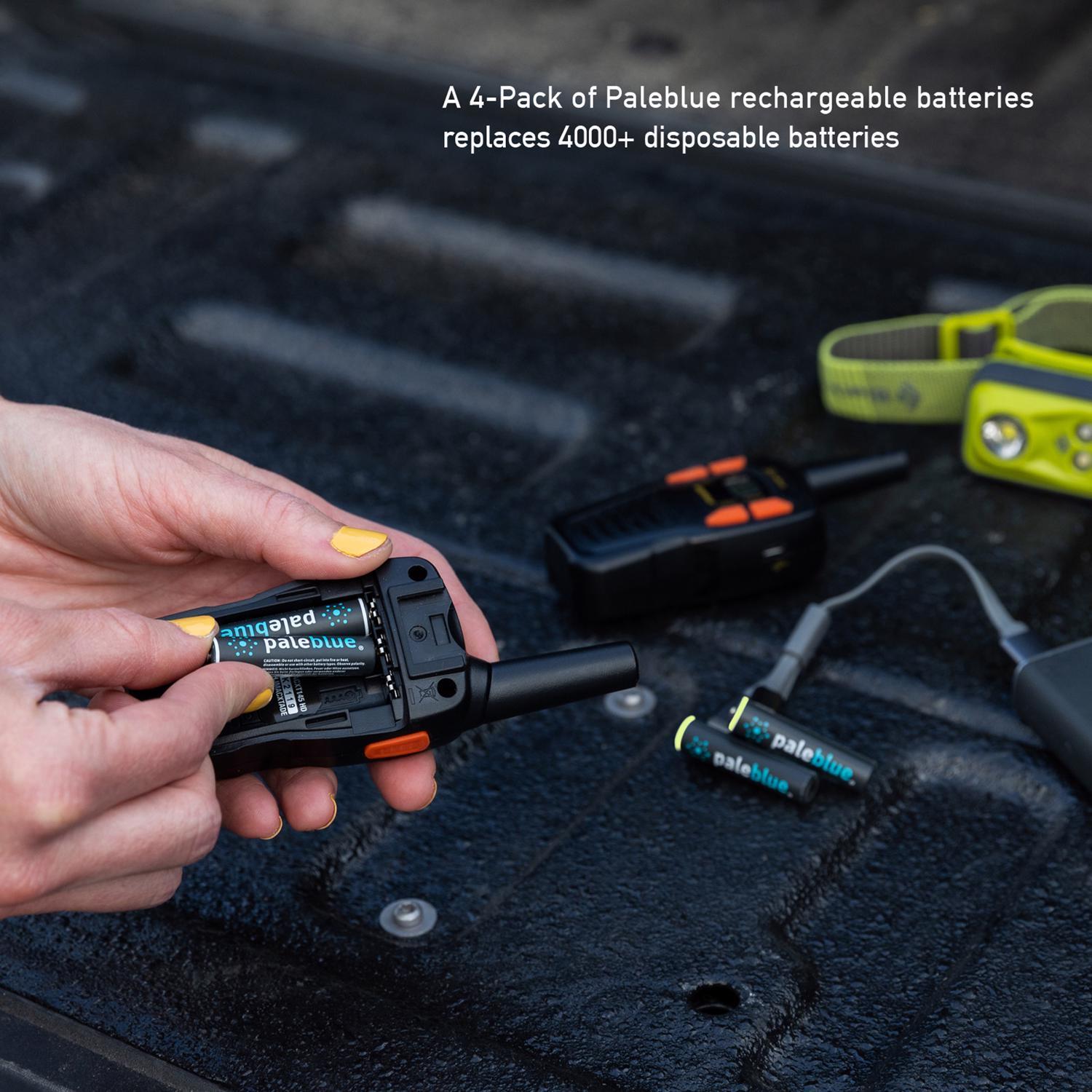 Pale Blue Earth AAA Lithium Batteries 4 Pack Carded