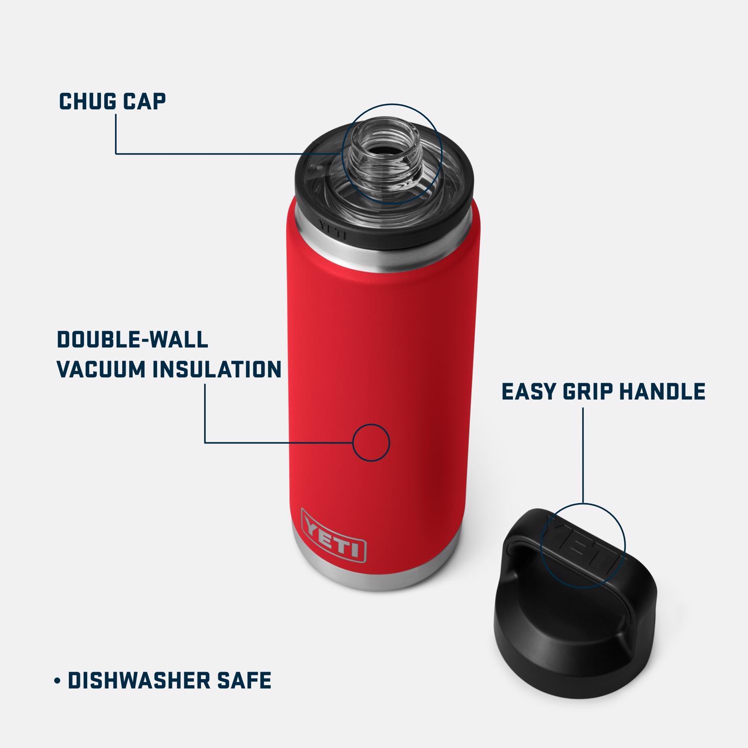 YETI Rambler 26 oz Rescue Red BPA Free Bottle with Chug Cap