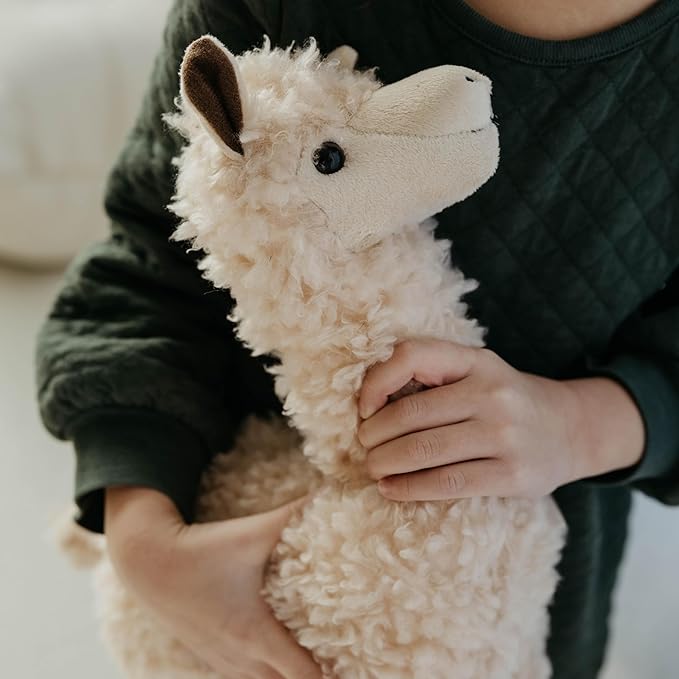 The Petting Zoo Alpaca Stuffed Animal Plushie, Gifts for Kids, Wild Onez Zoo Animals, Alpaca Plush Toy 14 in.