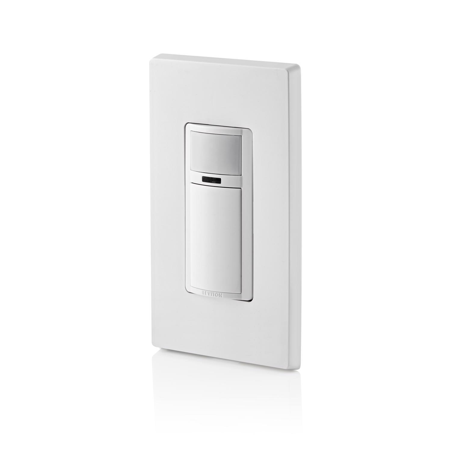 Leviton Decora 2.5 amps Single Pole Motion Sensor Switch White 1 pk