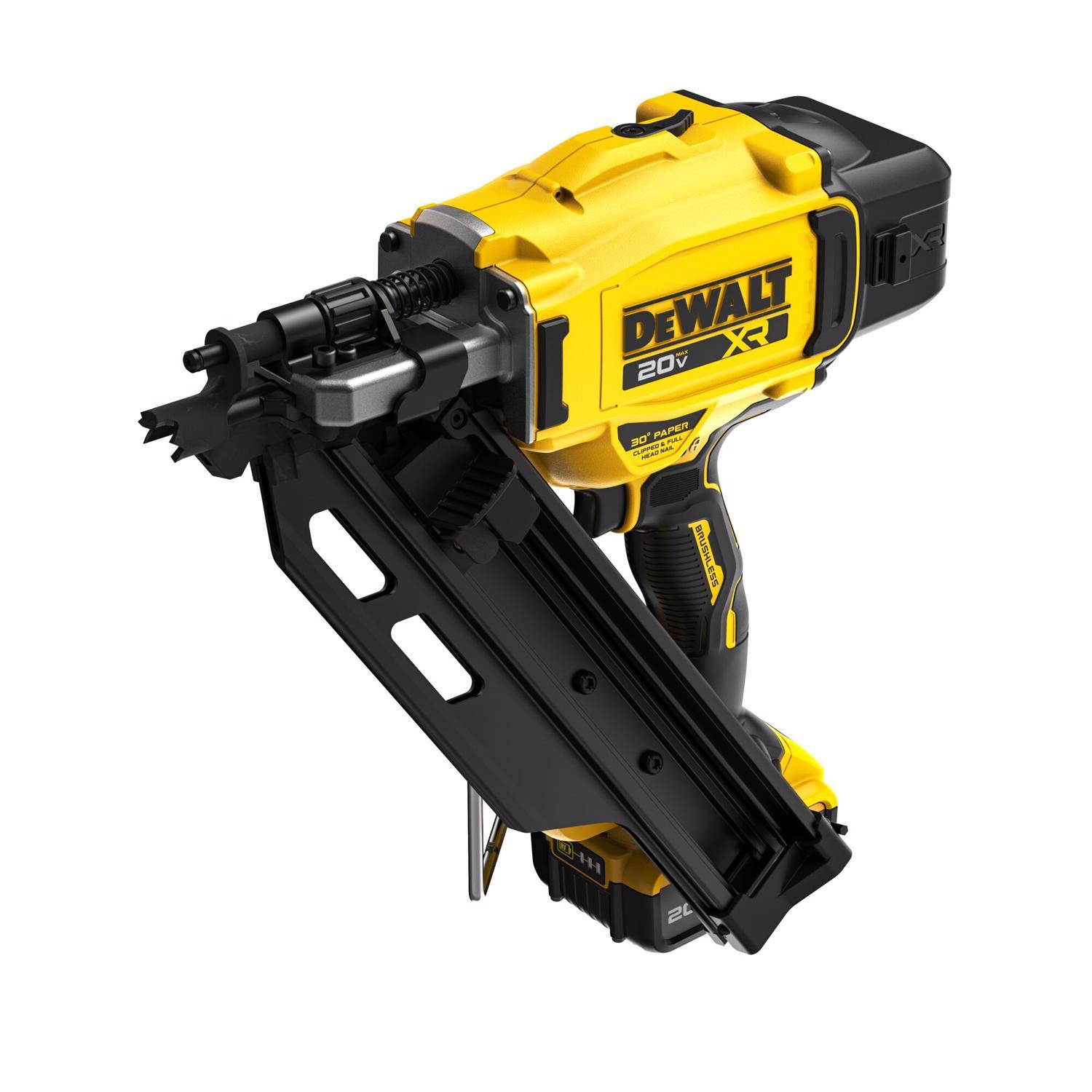 DeWalt 20V MAX Cordless 30 deg Framing Nailer Kit (Battery & Charger) 20 V