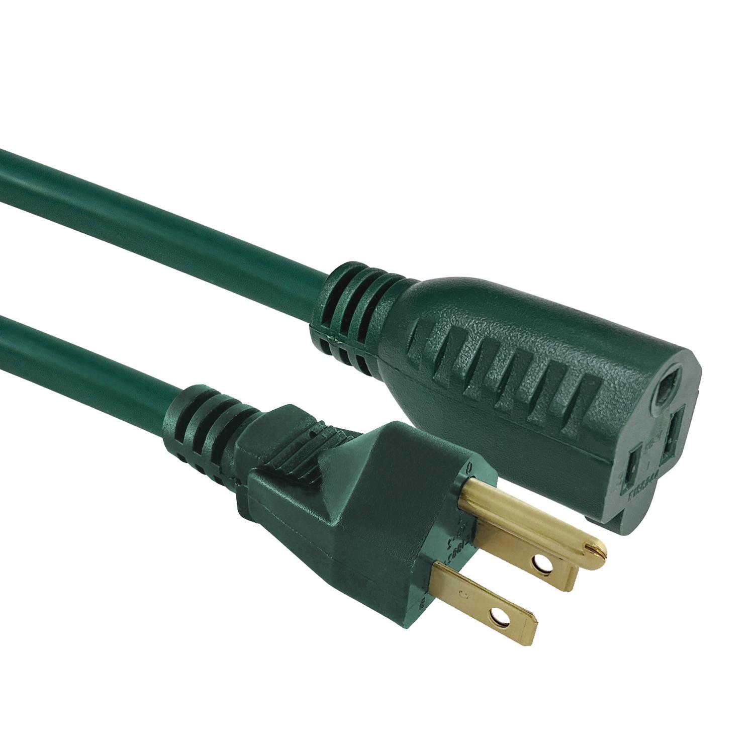 Ace Outdoor 15 ft. L Green Extension Cord 16/3 SJTW
