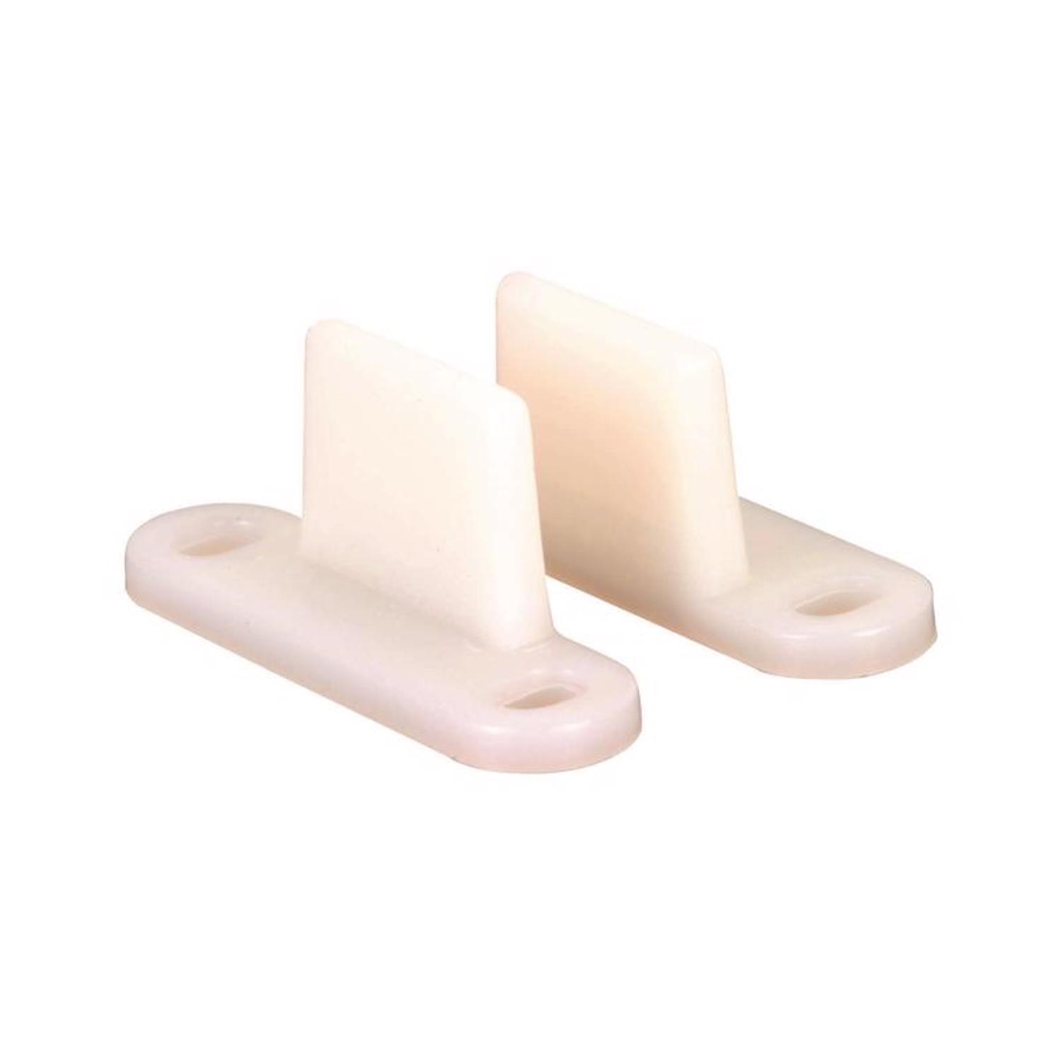 Ace Matte White Plastic Closet Door Guide 2 pc