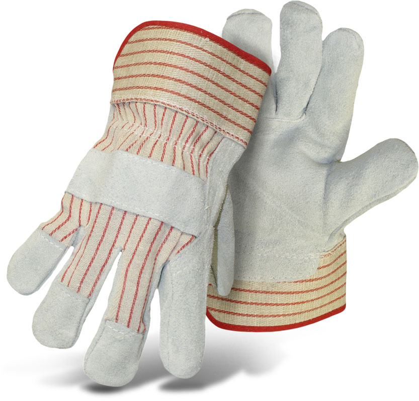 Economy Split Cowhide Leather Palm, 3 Pair Pack