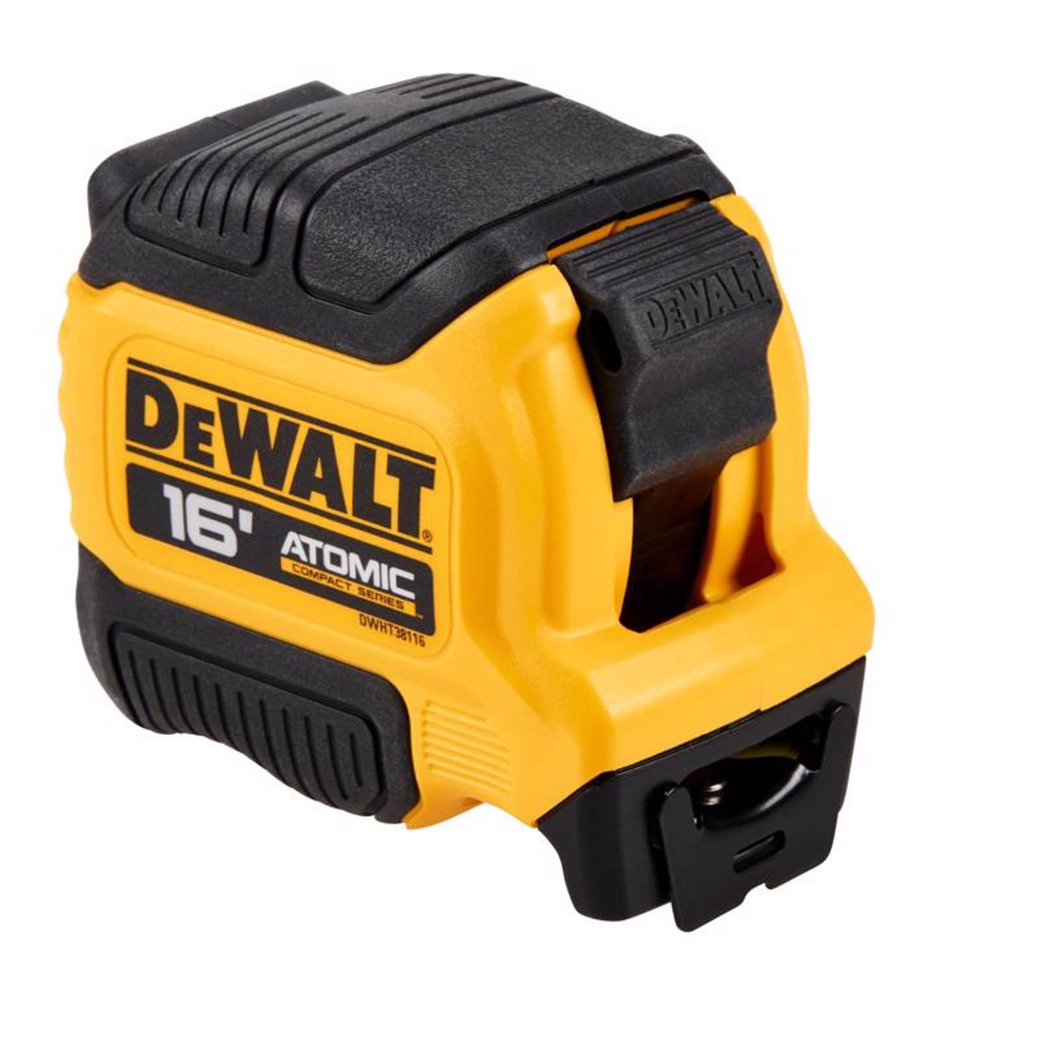 DeWalt ATOMIC 16 ft. L X 1.25 in. W Compact Tape Measure 1 pk