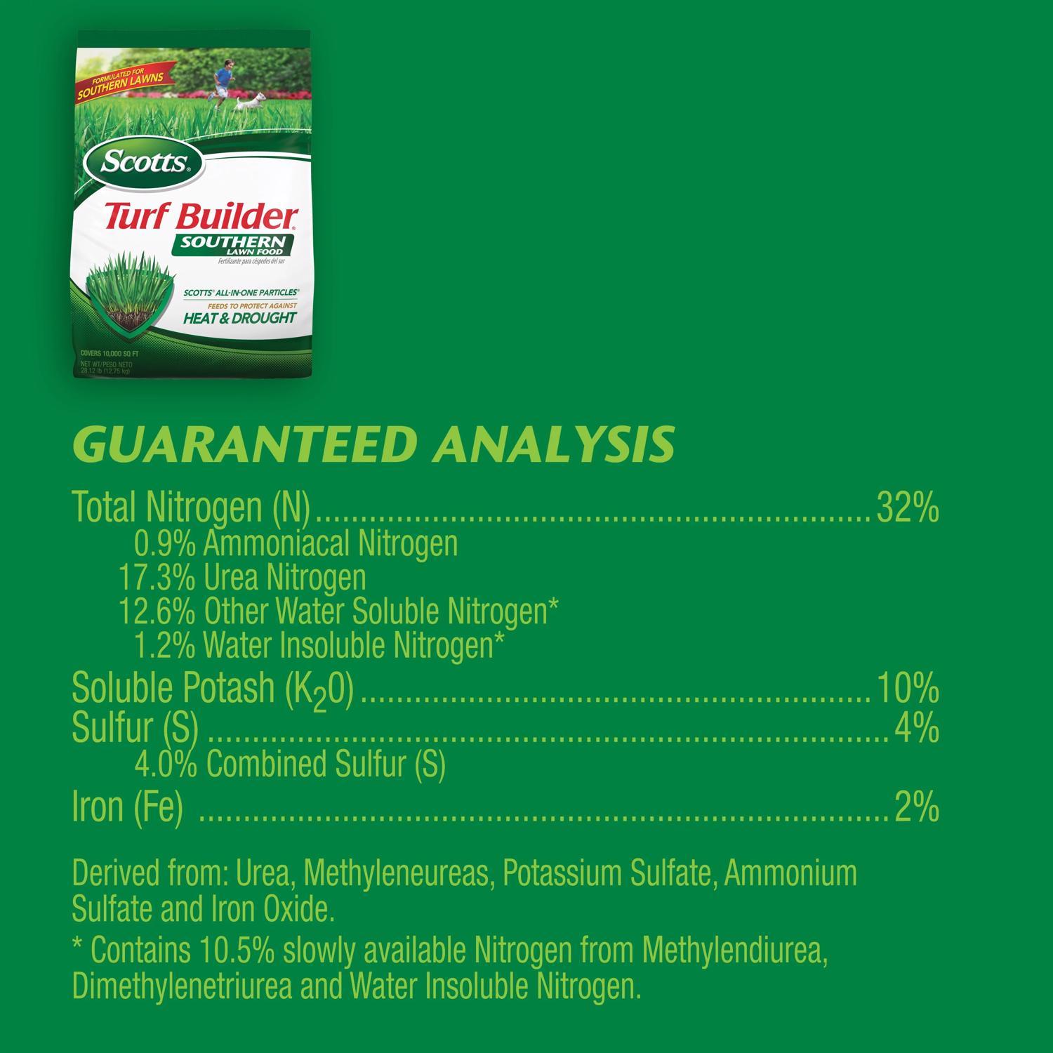 Scotts Turf Builder Southern All-Purpose Southern Lawn Food For All Grasses 10000 sq ft