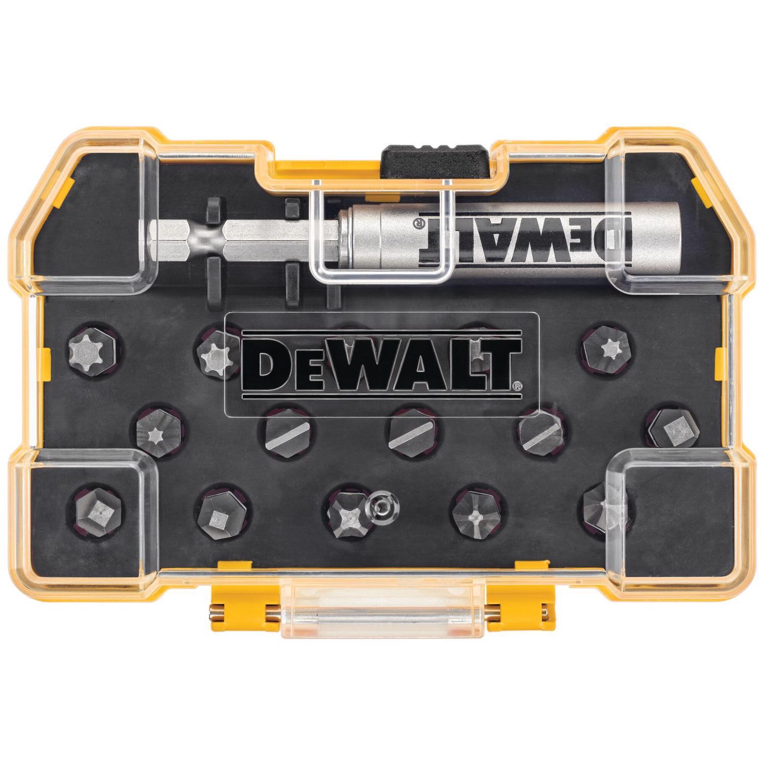 DEWALT Max Fit Assorted Screwdriver Bit Set Steel 16 pk