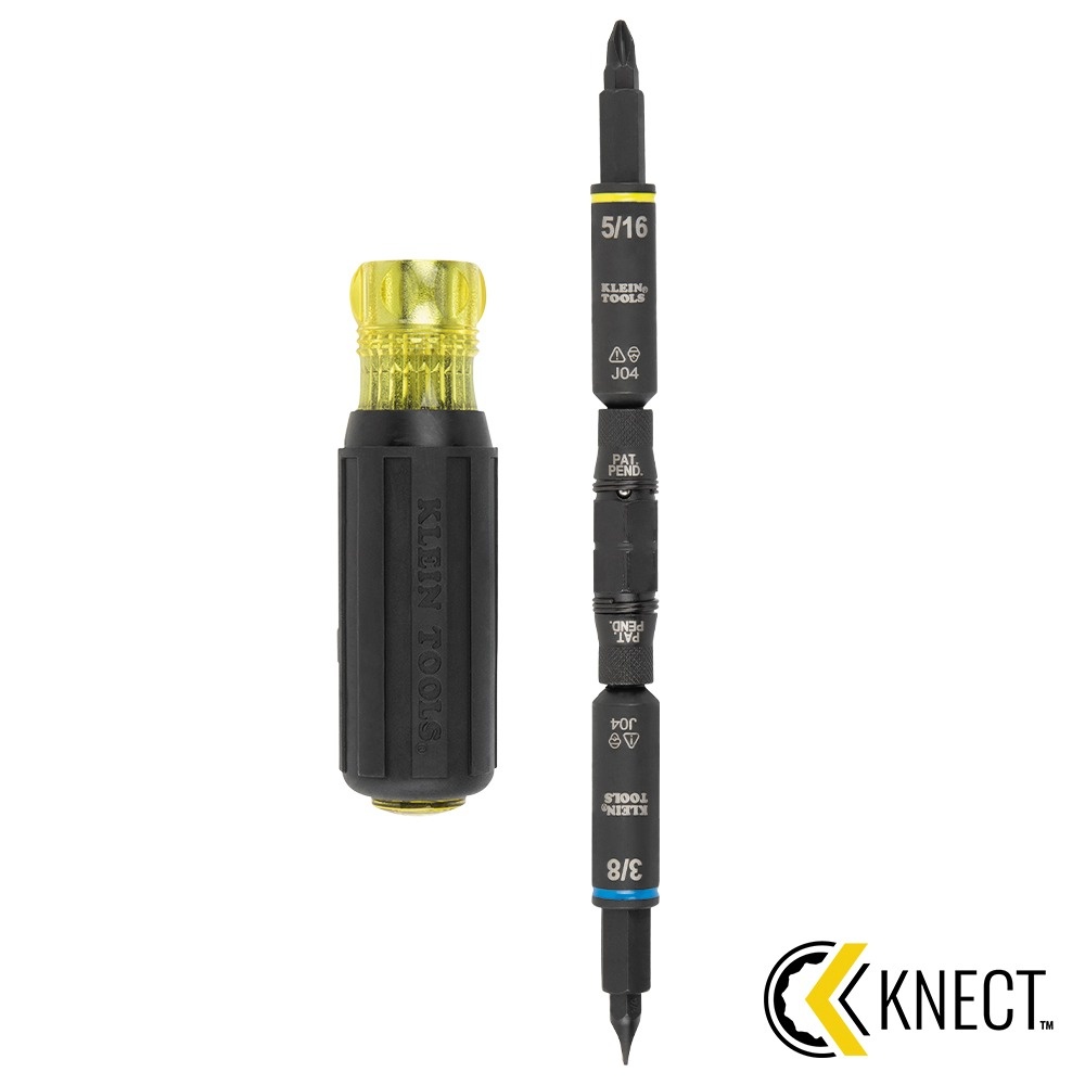 Klein Tools KNECT™ Impact-Rated HVAC Screwdriver / Nut Driver, 11-in-1