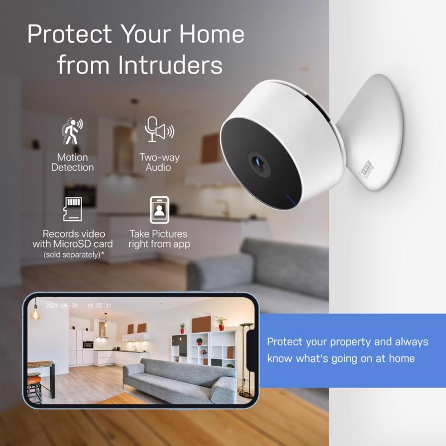 Feit Smart Home Plug-in Indoor Smart-Enabled Security Camera