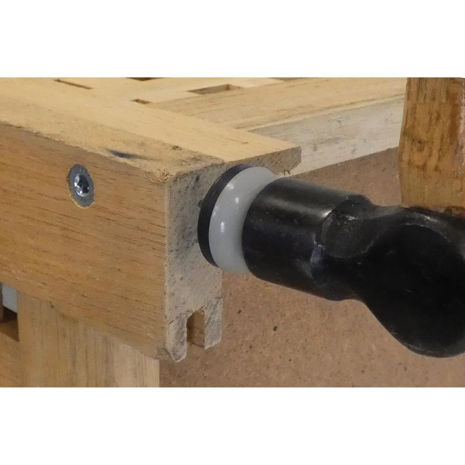 Ace White 7/8 in. Nail-On Plastic Sliders 8 pk