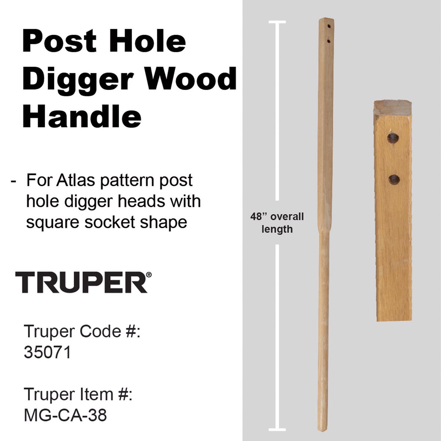 Truper 48 in. Wood Post Hole Digger Replacement Handle
