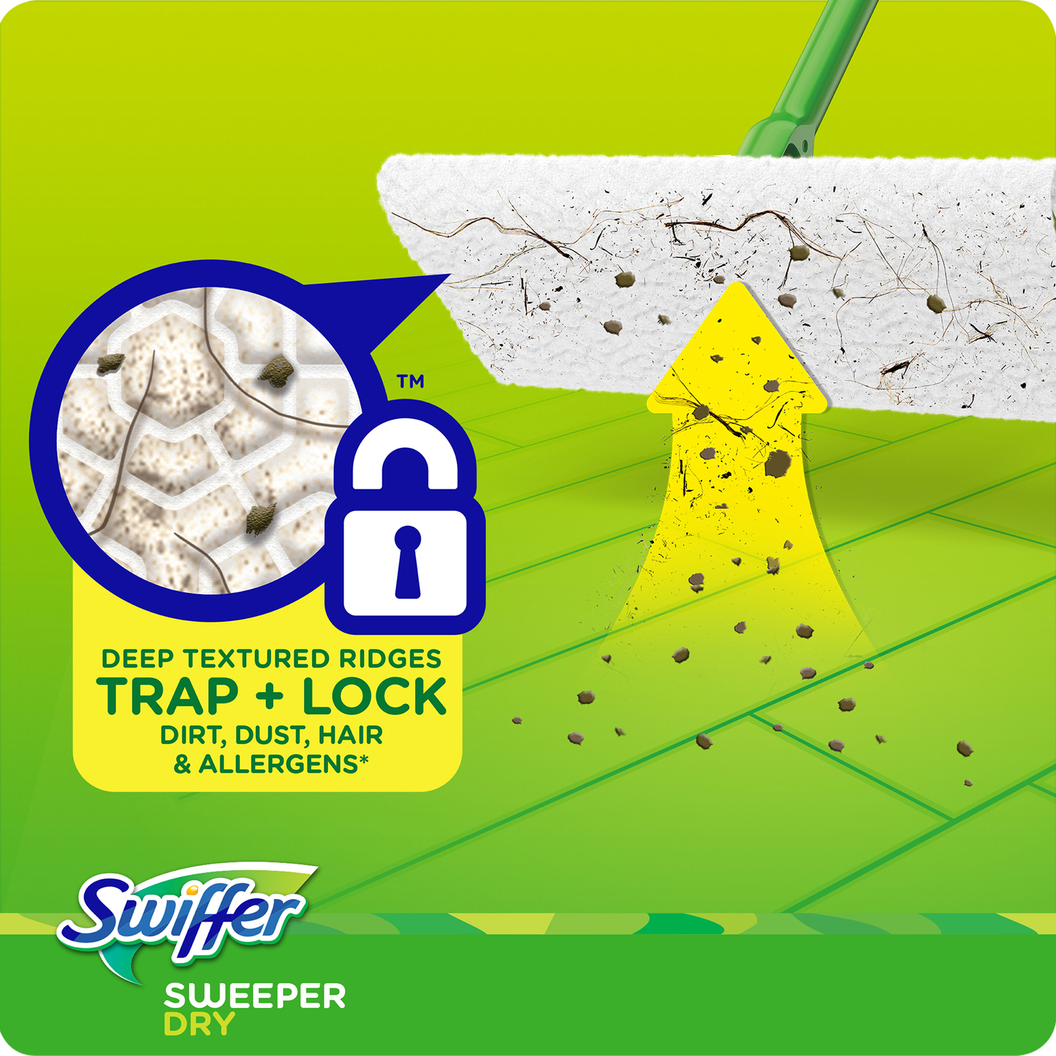 Swiffer Sweeper 5.4 in. Dry Microfiber Dust Mop Refill 16 pk