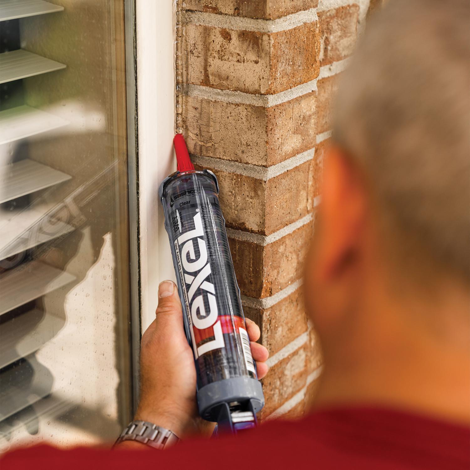 Sashco Lexel Clear Synthetic Rubber All Purpose Caulk 10.5 oz