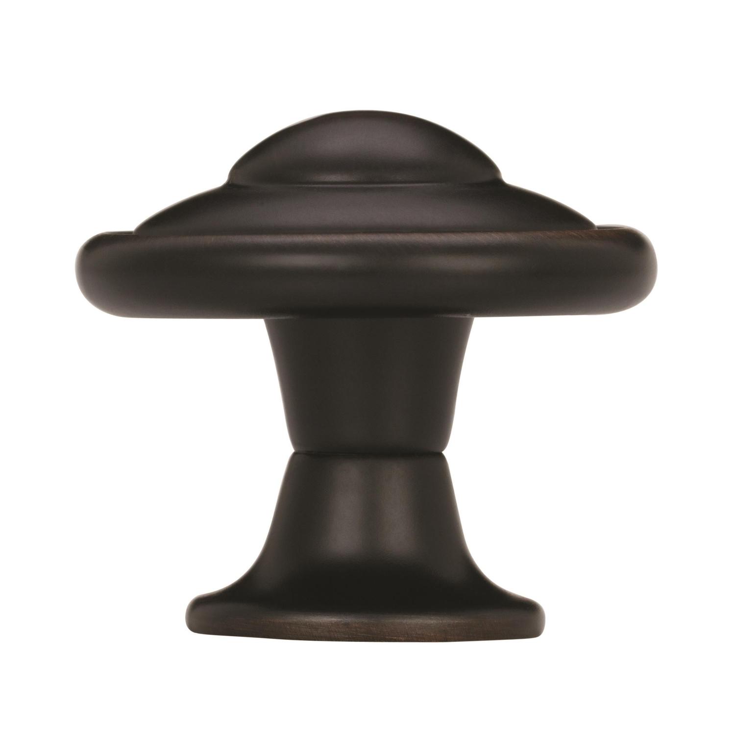 Amerock Allison Round Cabinet Knob 1-3/16 in. D 1-1/16 in. Oil Rubbed Bronze 1 pk