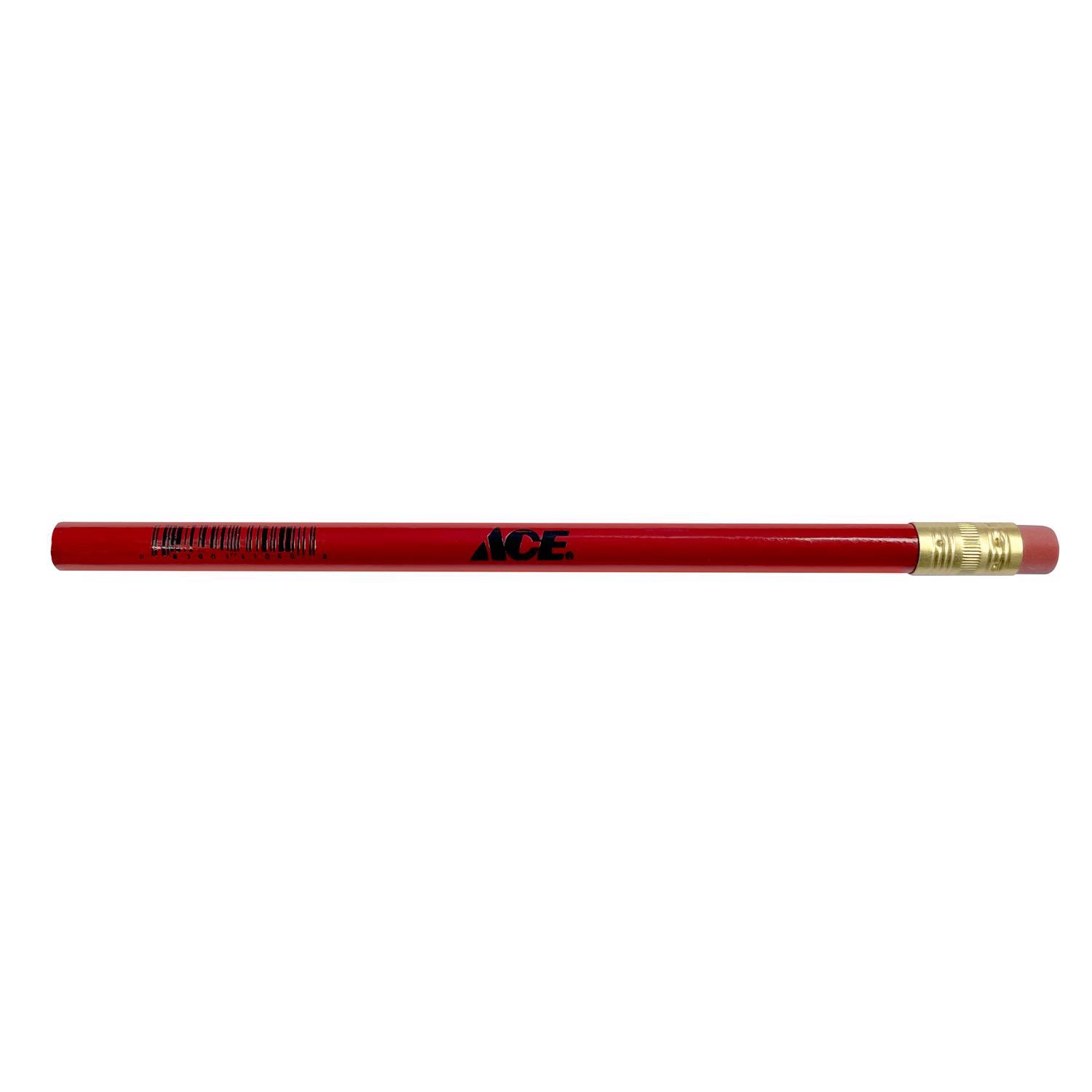 Ace 7-1/2 in. L Jumbo Carpenter Pencil Red 1 pc