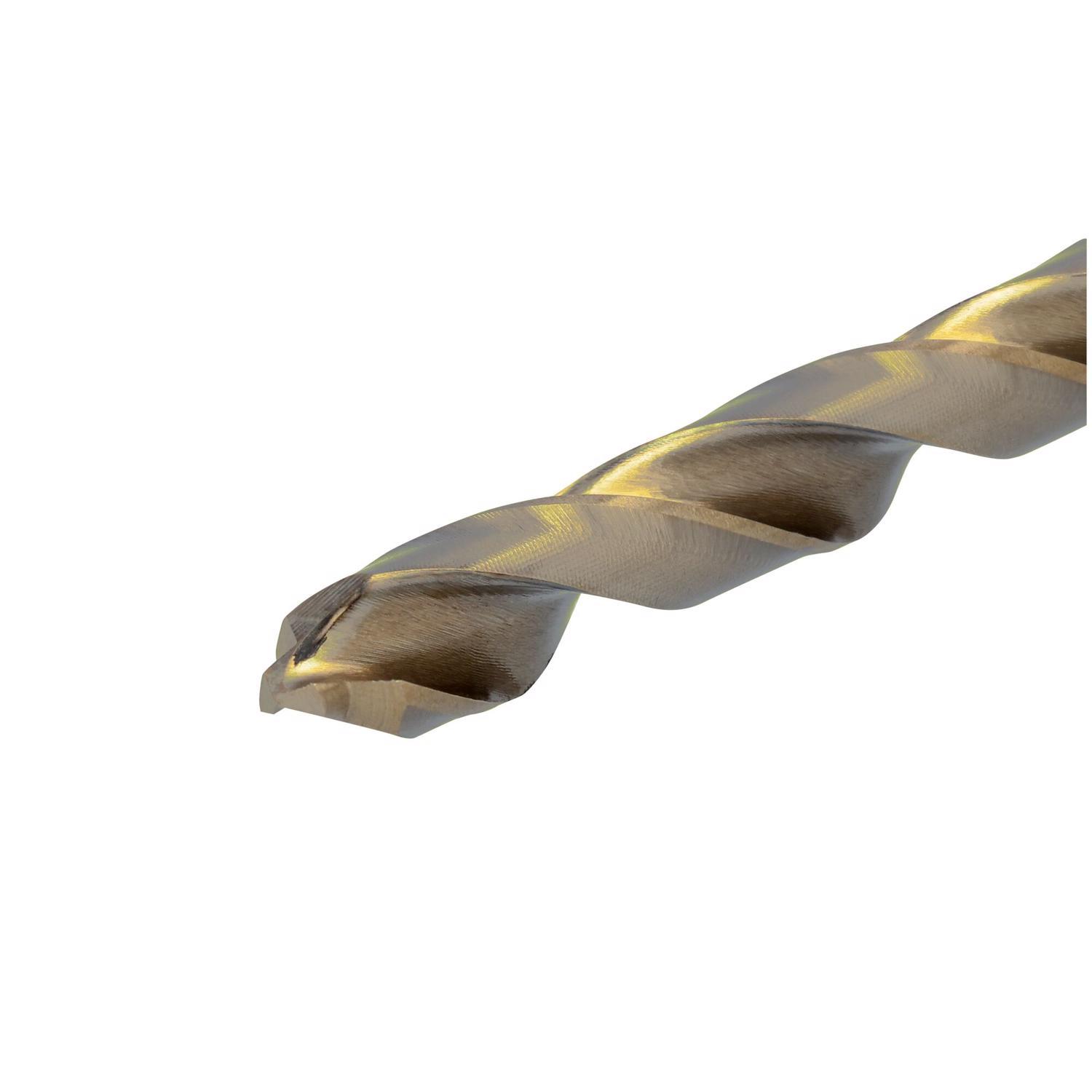 DEWALT ELITE SERIES 1/4 in. X 4 in. L Cobalt Steel Pilot Point Drill Bit Round Shank 1 pc