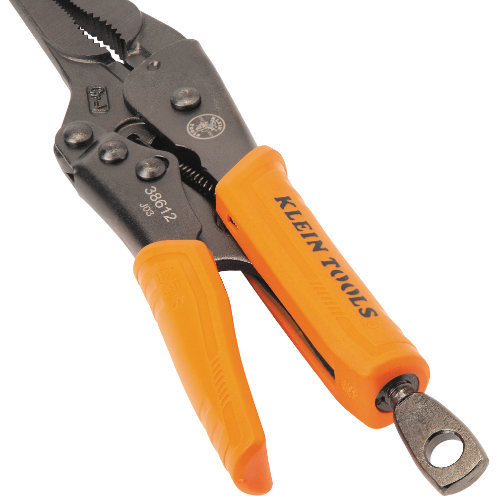 Klein Long Nose Locking Pliers, 9-in.
