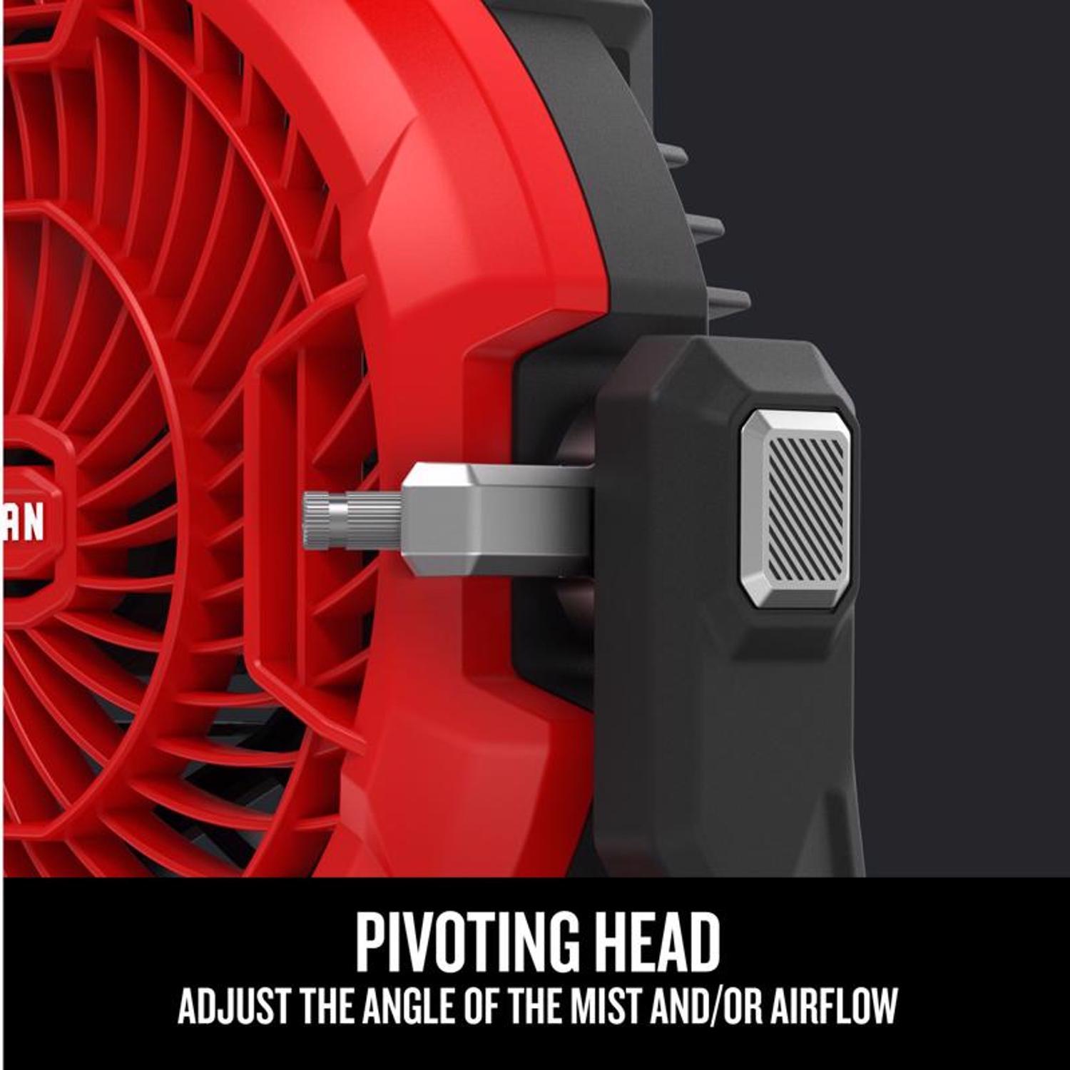 Craftsman V20 10 in. H 3 speed Misting Fan TOOL ONLY