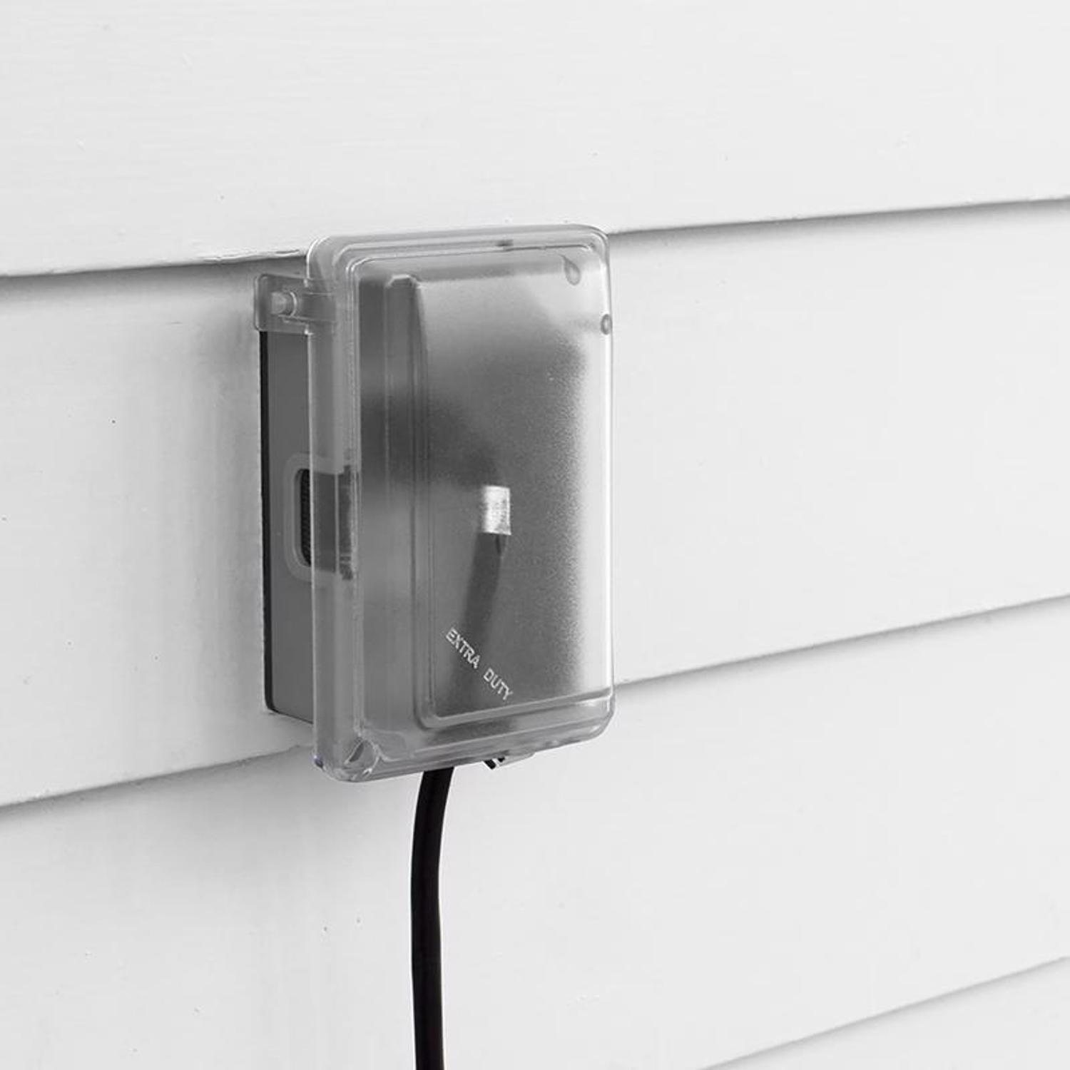 Sigma Engineered Solutions Rectangle Plastic 1 gang 5.98 in. H X 4.02 in. W Weatherproof Cover