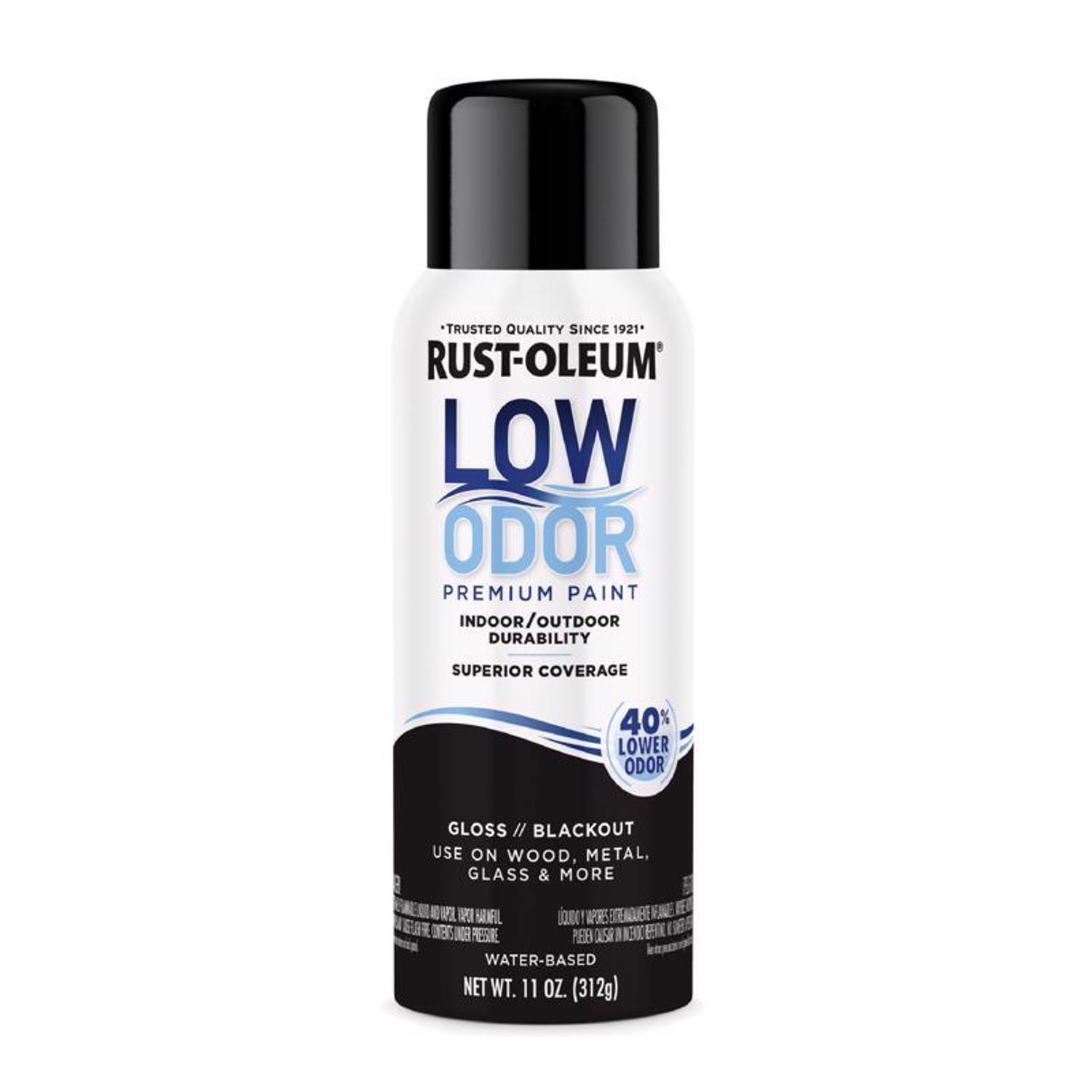 Rust-Oleum Low Odor Gloss Blackout Spray Paint 11 oz.
