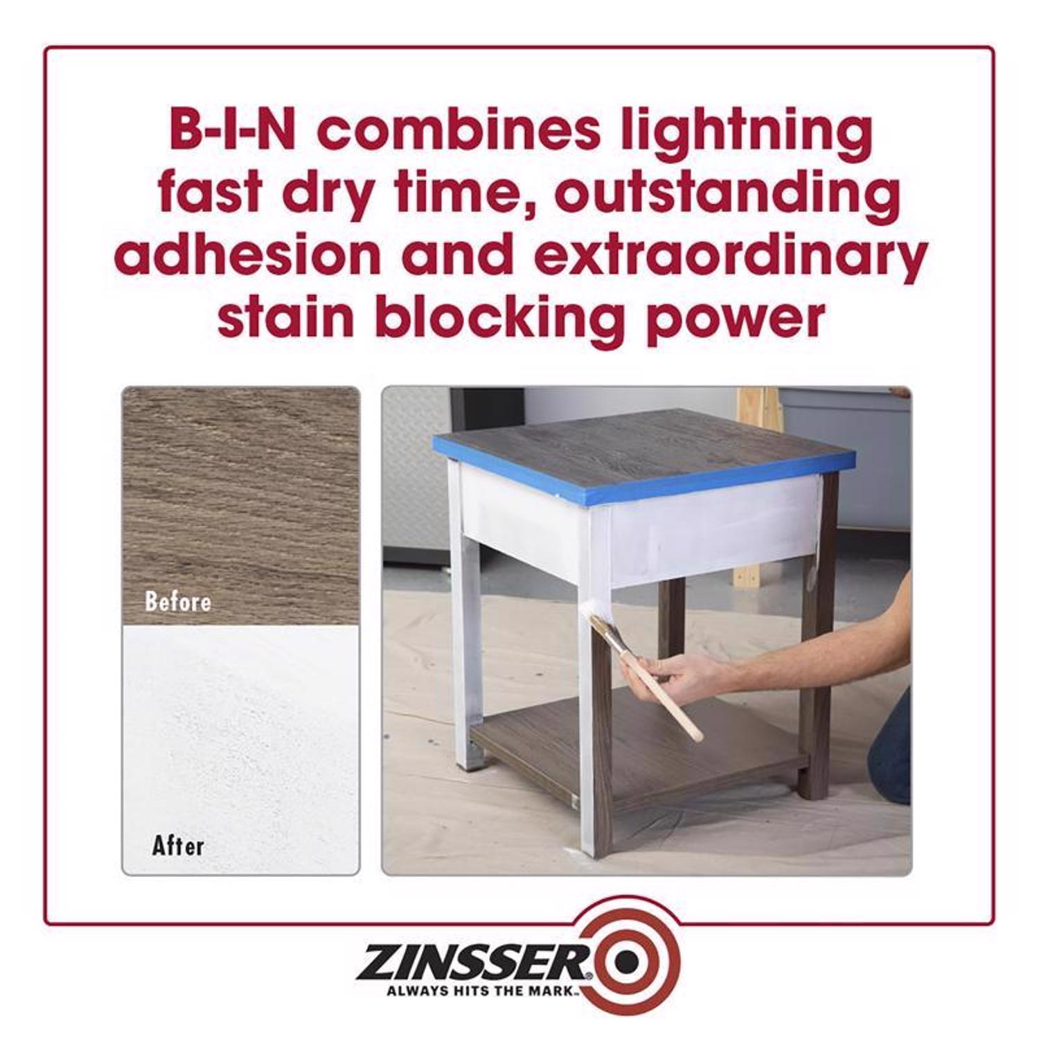 Zinsser B-I-N White Shellac-Based Primer 5 gal