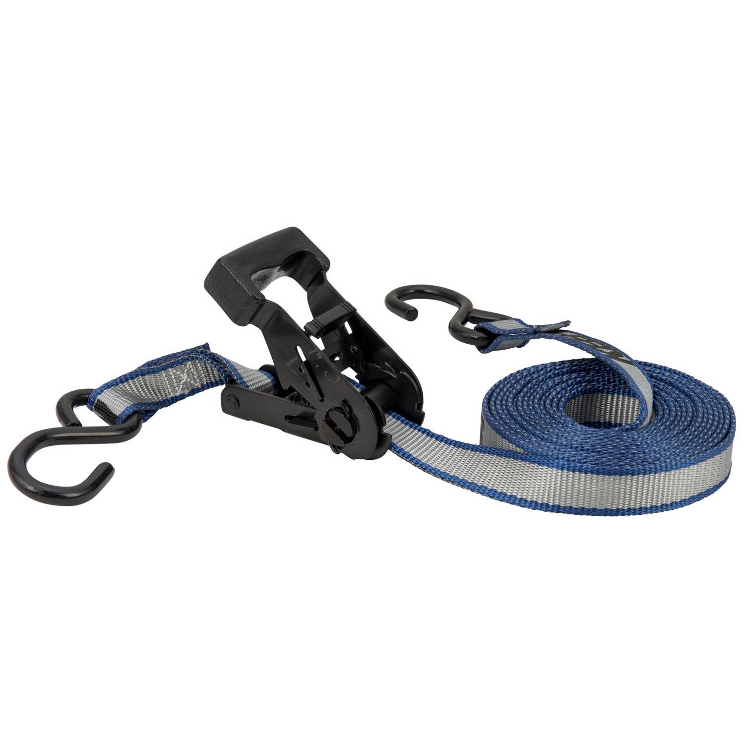 Keeper 1 in. W X 14 ft. L Gray Ratchet Tie Down Strap 500 lb 1 pk