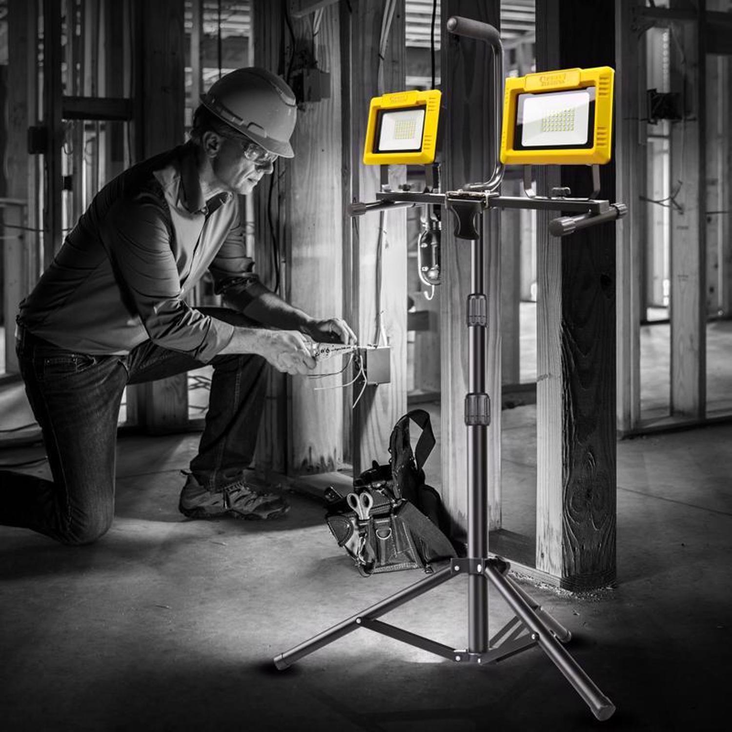 Feit Pro Series 6000 lm LED Dual Power Tripod Work Light