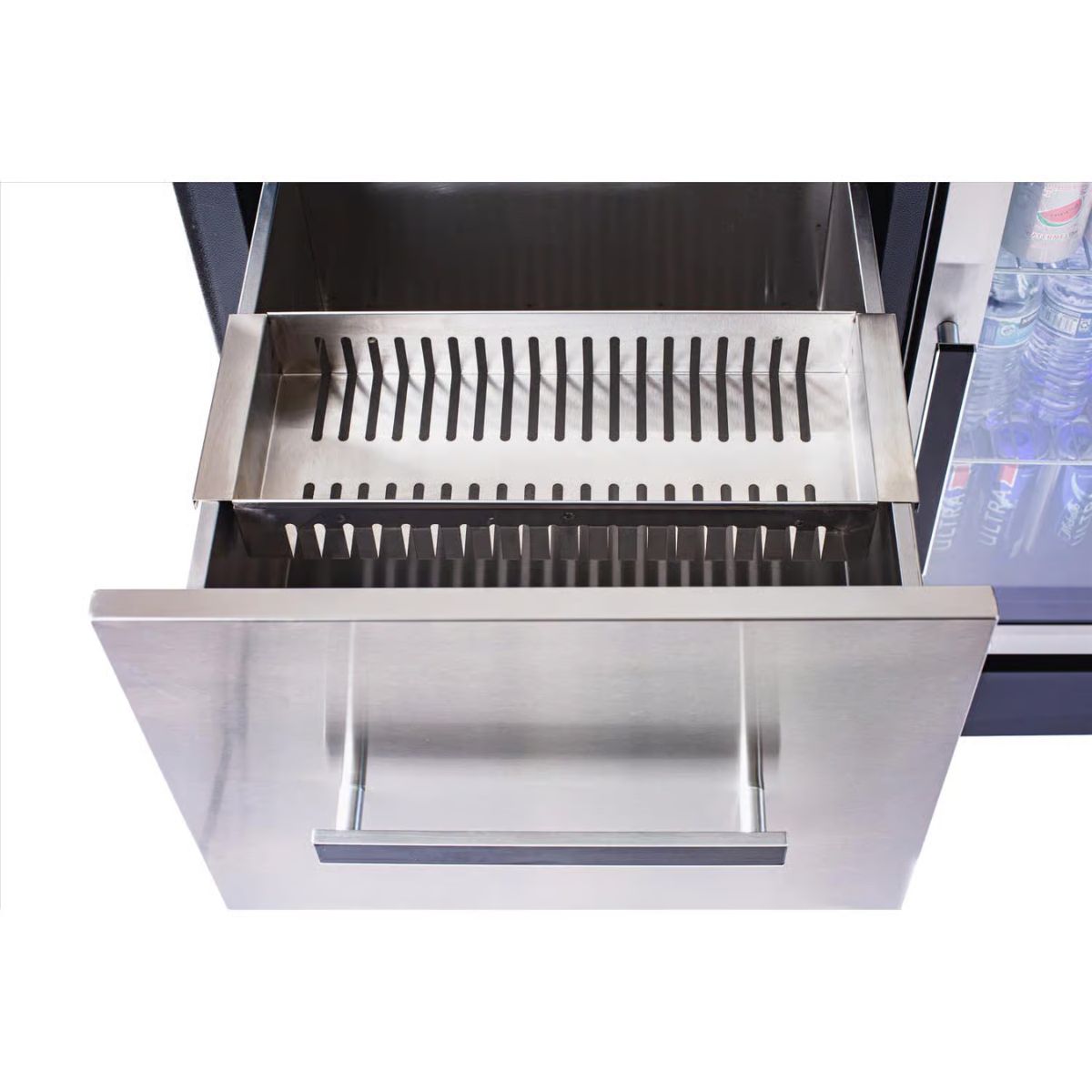 Mont Alpi Beverage Centers 1 Piece Black Metal Modern Mobile Bar Cart