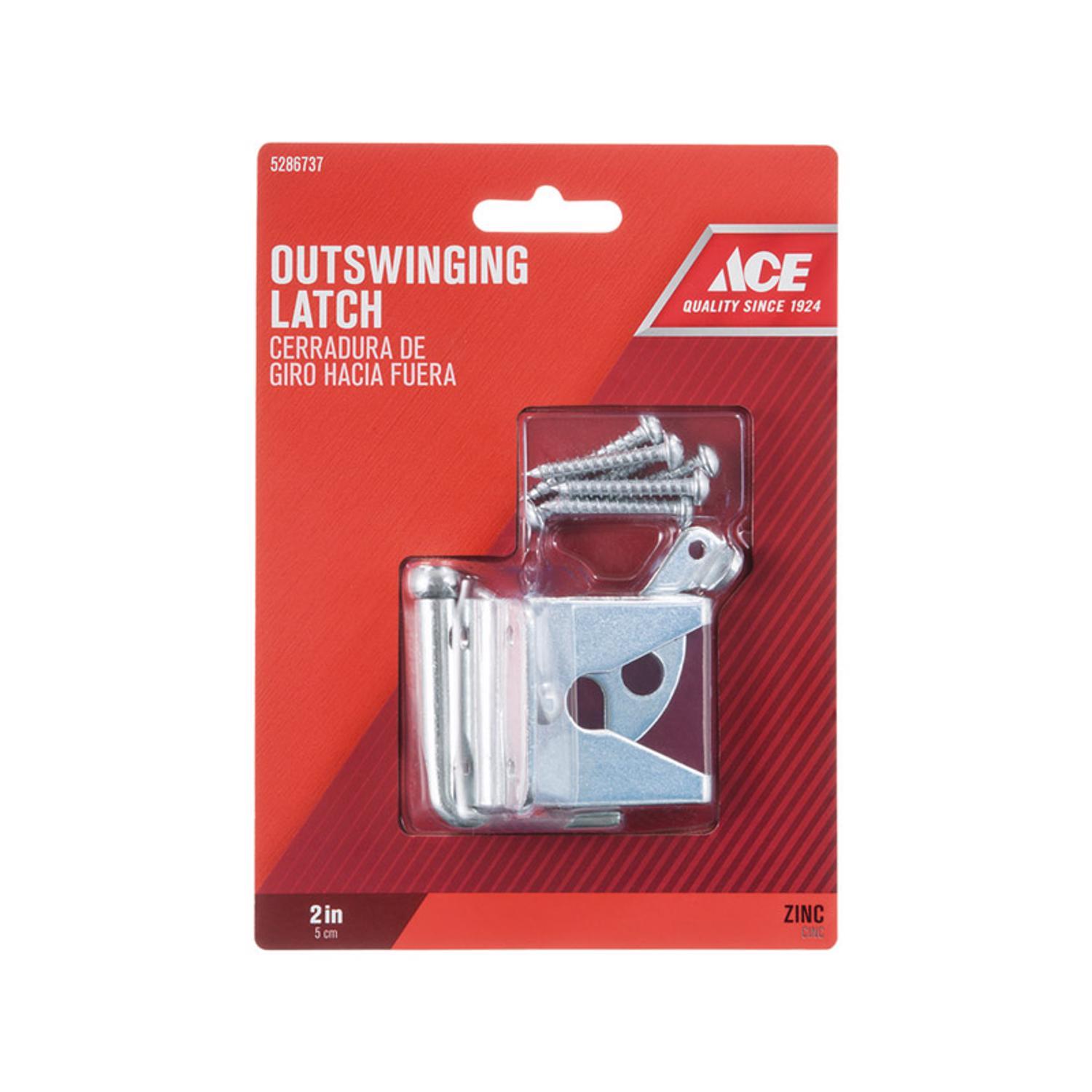 Ace 6.89 in. H X 5 in. W X 1.89 in. L Zinc-Plated Zinc Gate Latch