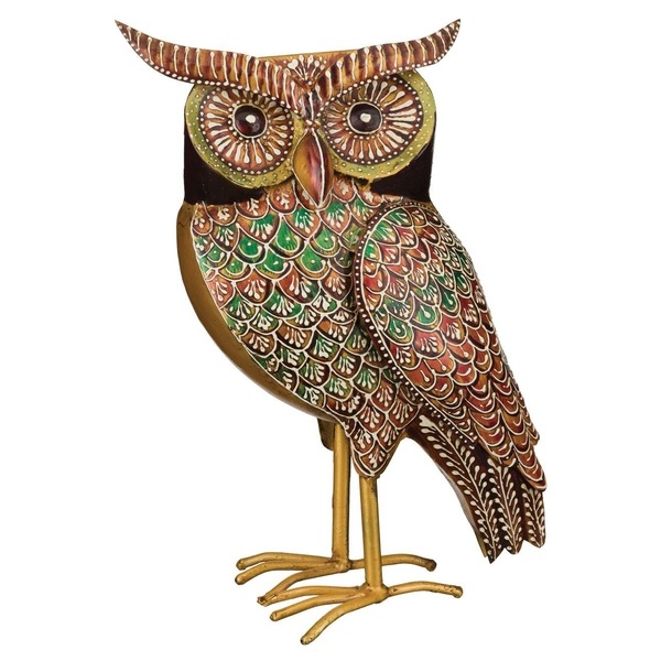 Regal Art & Gift Henna Owl Decor, Auburn