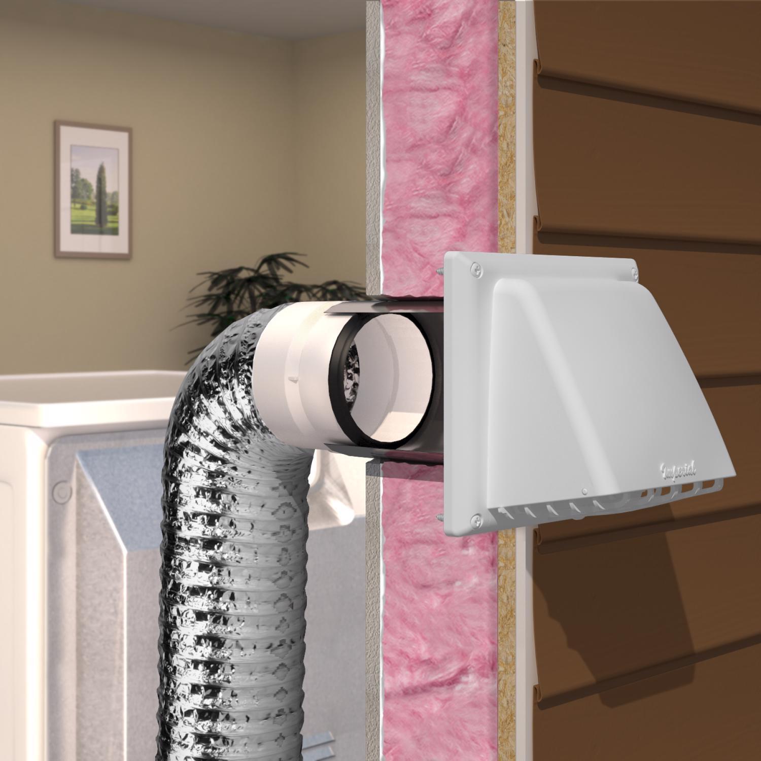 Imperial Quick Connect 6 ft. L X 4 in. D Silver/White Aluminum/Plastic Quick Connect Kit