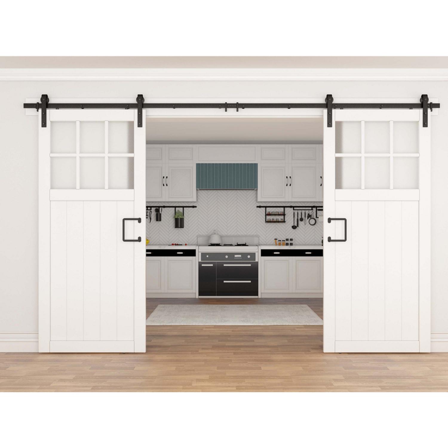 National Hardware Troy Matte Black Steel Pull Handle 1 pc