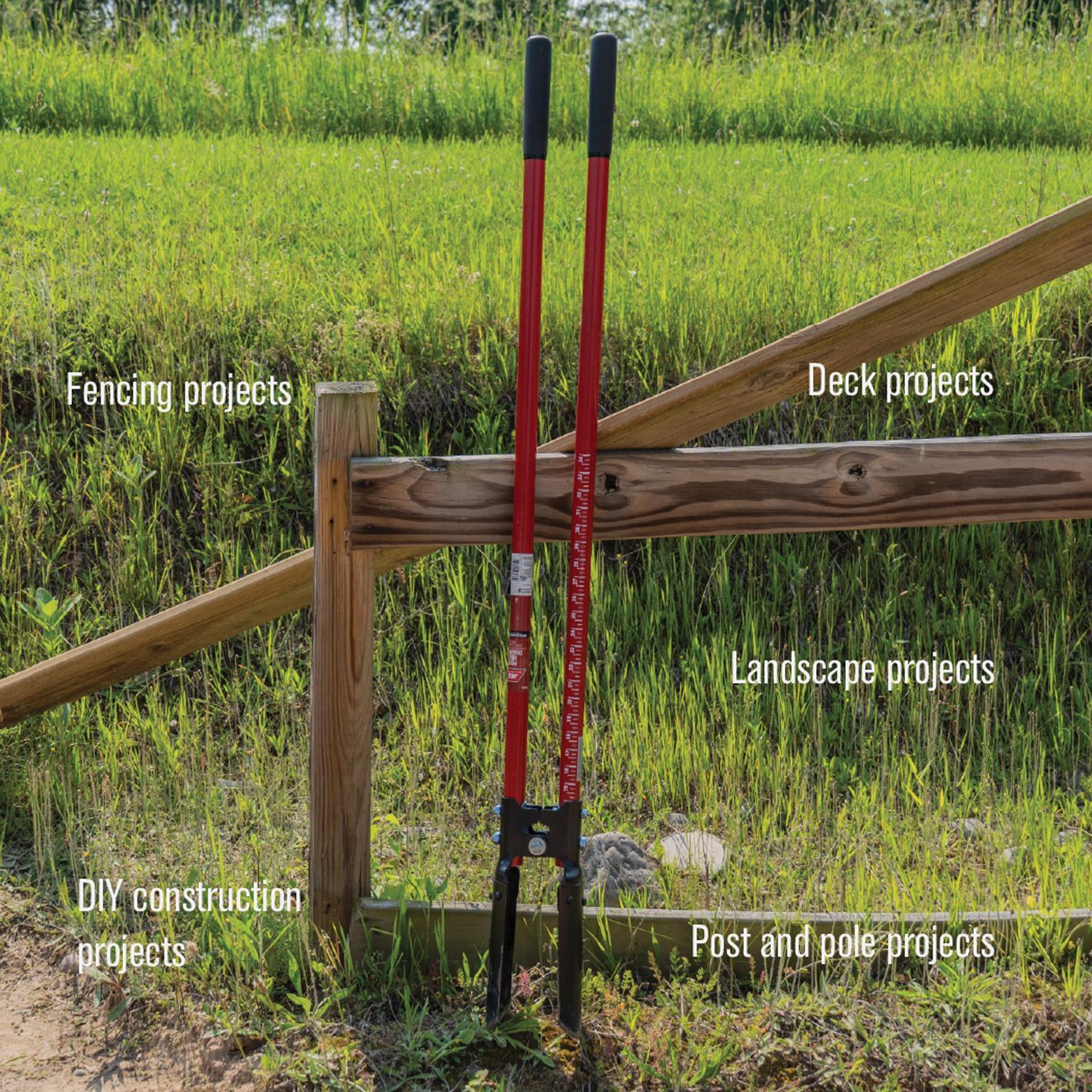 Ace 57 in. Steel Atlas Pattern Post Hole Digger Fiberglass Handle