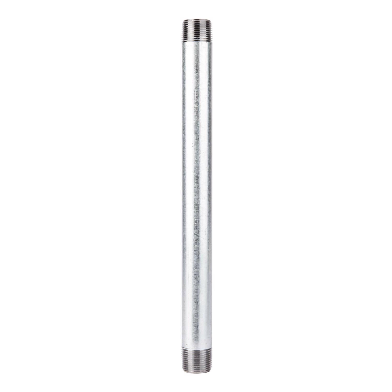 STZ Industries 3/4 in. MIP each X 3/4 in. D MIP Galvanized Steel 12 in. L Nipple