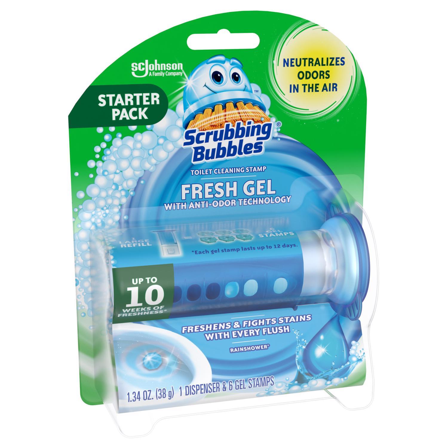 Scrubbing Bubbles Rainshower Scent Continuous Toilet Cleaning System 1.34 oz Gel