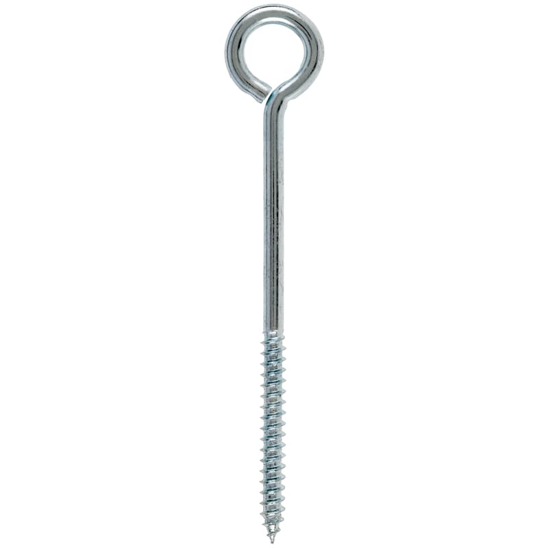 Hampton 1/4 in. X 5 in. L Zinc-Plated Steel Lag Thread Eyebolt