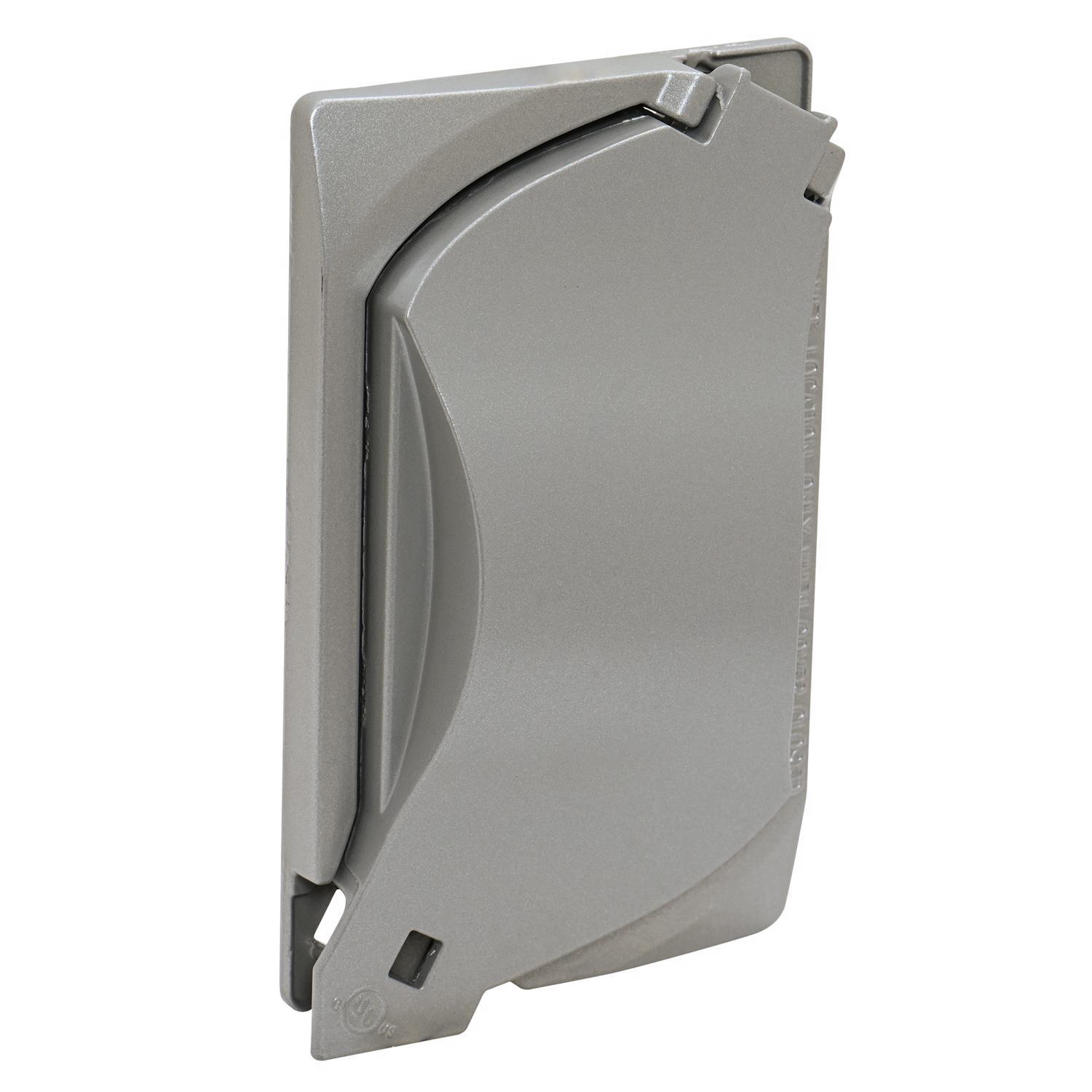 Sigma Engineered Solutions Rectangle Metal 1 gang 4.57 in. H X 2.81 in. W Universal Cover