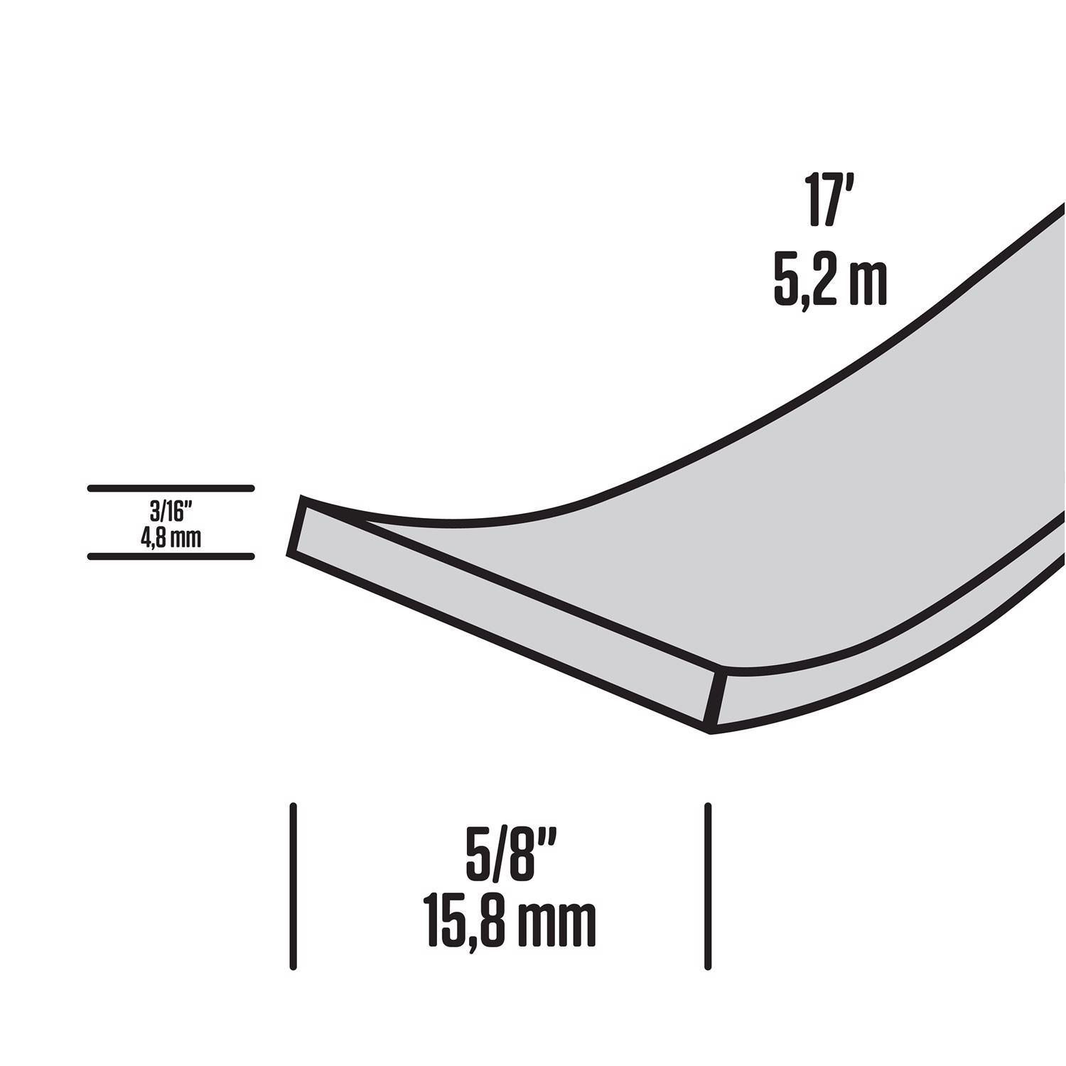 M-D Building Products Gray Felt Weatherseal For Doors and Windows 204 in. L X 0.19 in.