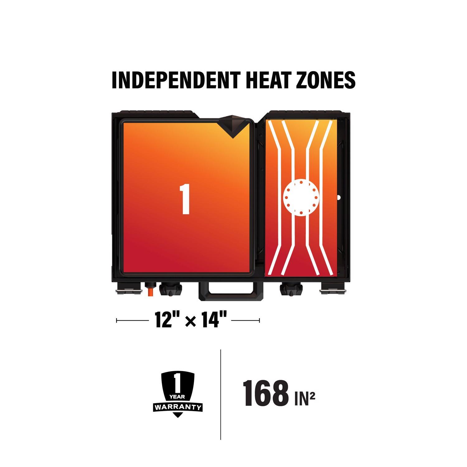 Blackstone 2 Burner Liquid Propane Tabletop Outdoor Griddle Black