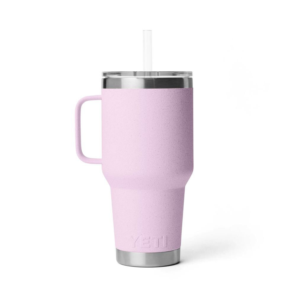 Yeti Rambler 35 oz Cherry Blossom Straw Mug