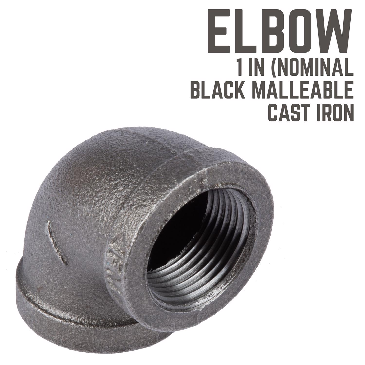 STZ Industries 1 in. FIP each X 1 in. D FIP Black Malleable Iron 90 Degree Elbow