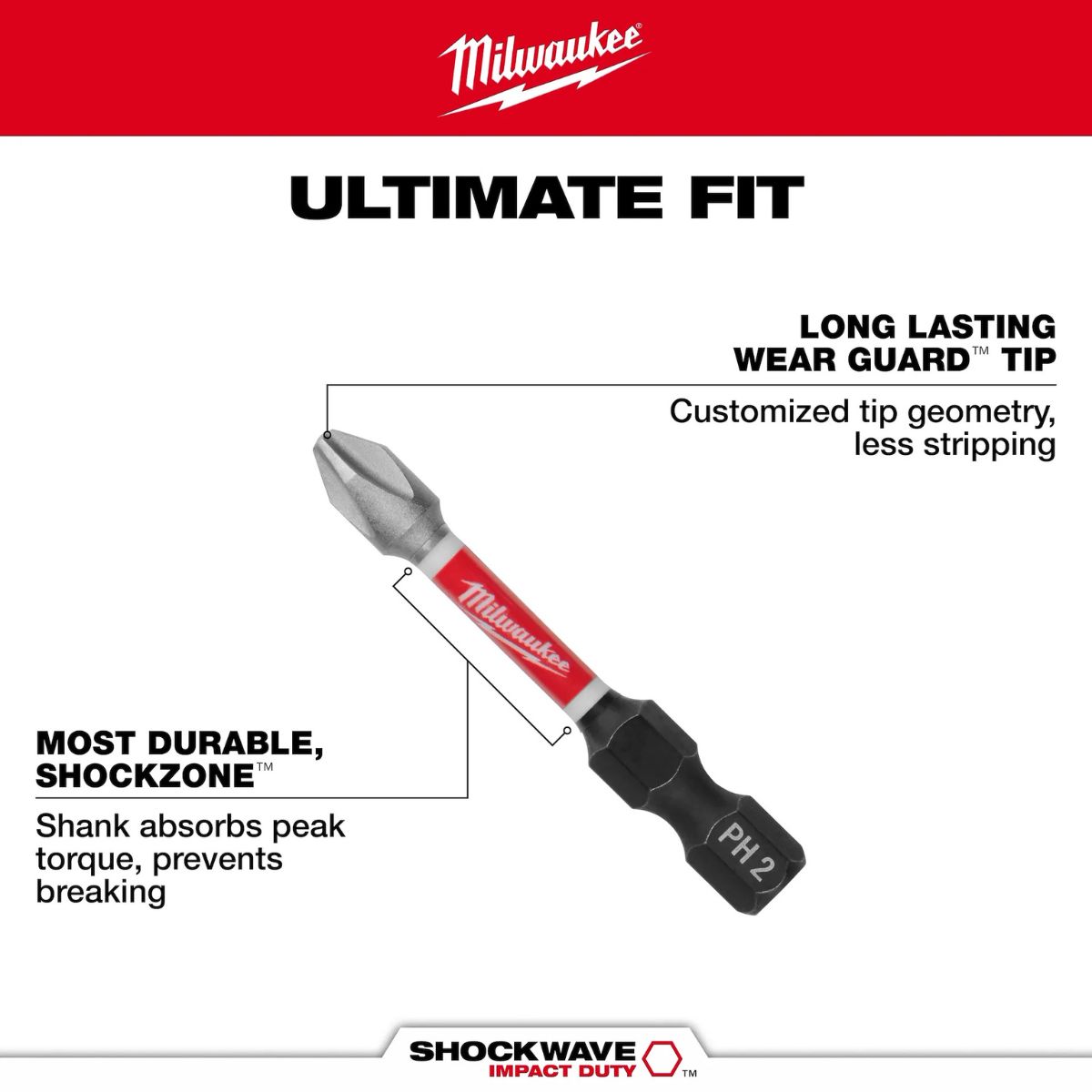 Milwaukee 80 Pieces SHOCKWAVE&trade; Impact Duty Driver Bit Set