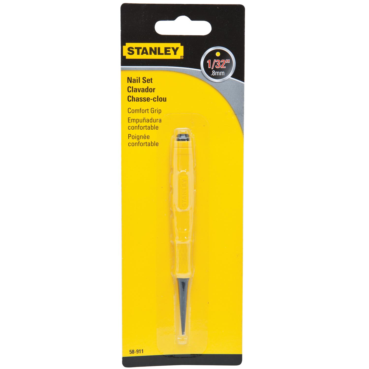Stanley 1/32 in. Cushion Grip Nail Set 1 pc
