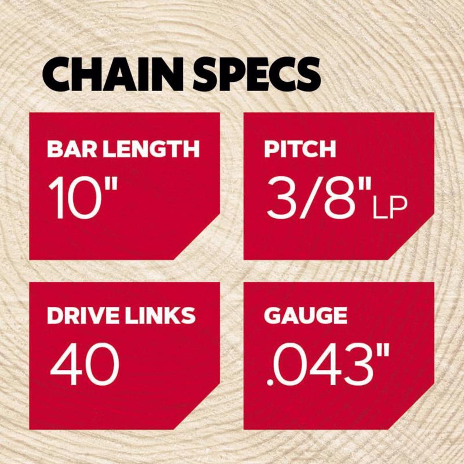 Oregon AdvanceCut R40 10 in. Chainsaw Chain 40 links