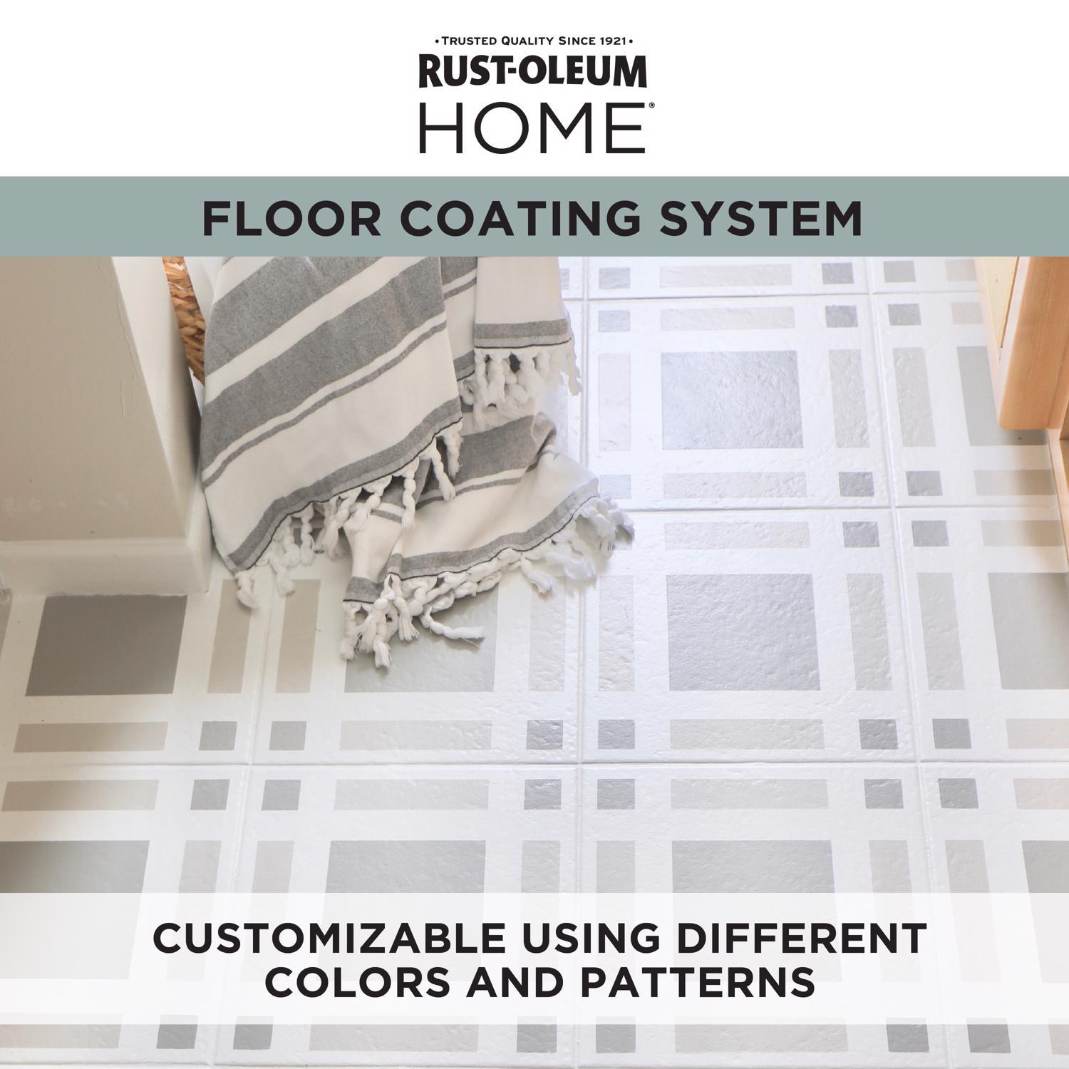 Rust-Oleum Home Matte Clear Water-Based Floor Coating Step2 1 qt